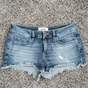 Pink Cutoff Jean Shorts